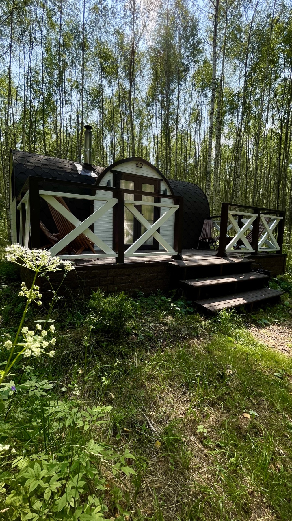 Банька в малиннике